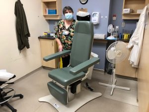 electric powered blood collection chairs