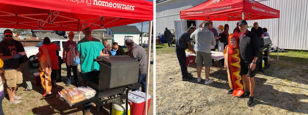 Queen General Hospital doctors serve the community – by cooking hot dogs!