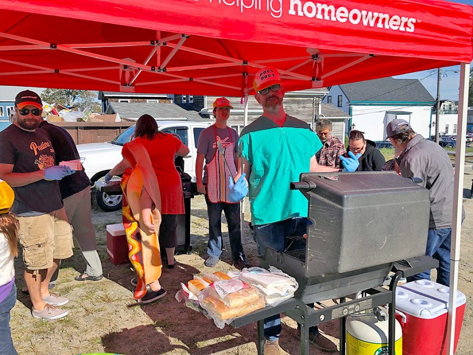 Queen General Hospital doctors serve the community – by cooking hot dogs!